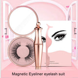 Magnetic False Eyelashes No Glue Full Eye 5 Magnet Reusable Fake Eyelashes