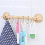 Wall Vacuum Rack Suction Cup 6 Hooks