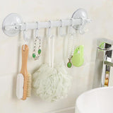 Wall Vacuum Rack Suction Cup 6 Hooks