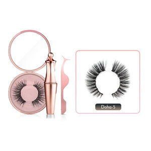 Magnetic False Eyelashes No Glue Full Eye 5 Magnet Reusable Fake Eyelashes