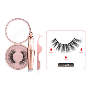 Magnetic False Eyelashes No Glue Full Eye 5 Magnet Reusable Fake Eyelashes