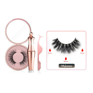 Magnetic False Eyelashes No Glue Full Eye 5 Magnet Reusable Fake Eyelashes