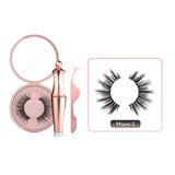 Magnetic False Eyelashes No Glue Full Eye 5 Magnet Reusable Fake Eyelashes