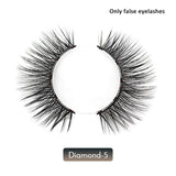 Magnetic False Eyelashes No Glue Full Eye 5 Magnet Reusable Fake Eyelashes