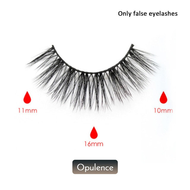 Magnetic False Eyelashes No Glue Full Eye 5 Magnet Reusable Fake Eyelashes