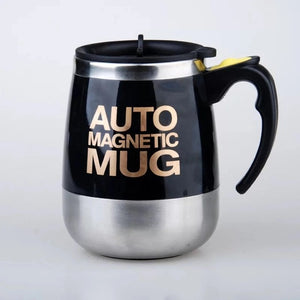 Auto Sterring Coffee mug Stainless Steel Magnetic Mug Cover Milk