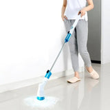 LECTRIC POWER CLEANING SCRUBBER WITH EXTENSION HANDLE