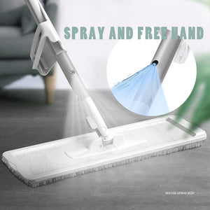 Super Quality Magic Spray Mop Lazy Flat Mops Spin Sweeper Free Hand Household Cleaning Tool Microfiber Cloth Pads Floor Scrubber