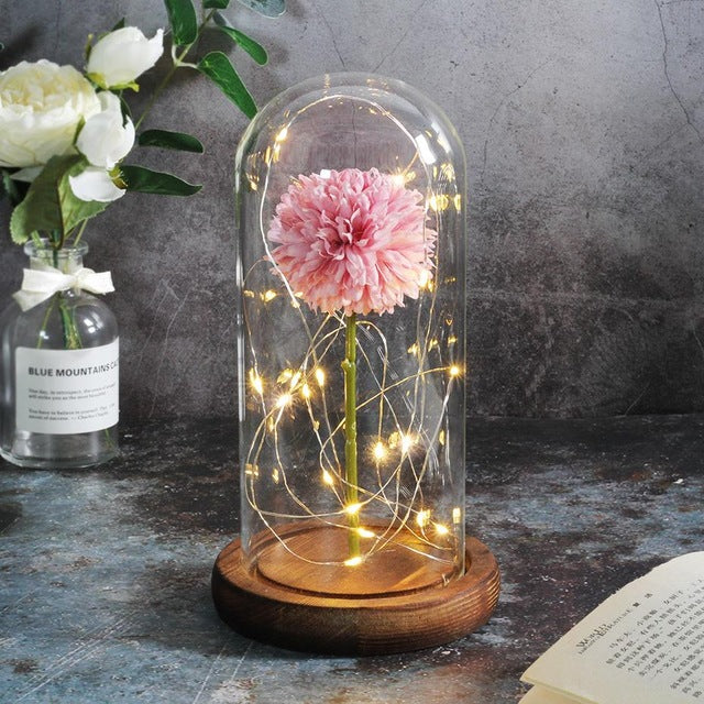 Artificial Flowers Dandelion In Glass