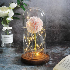 Artificial Flowers Dandelion In Glass