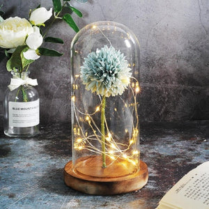 Artificial Flowers Dandelion In Glass