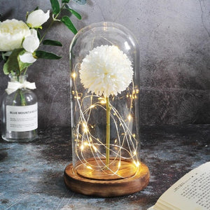 Artificial Flowers Dandelion In Glass