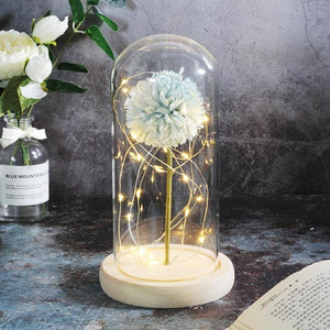 Artificial Flowers Dandelion In Glass