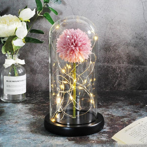 Artificial Flowers Dandelion In Glass