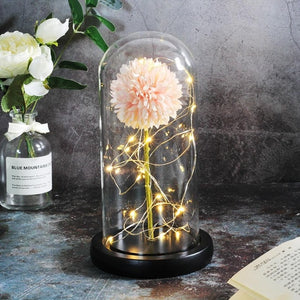 Artificial Flowers Dandelion In Glass