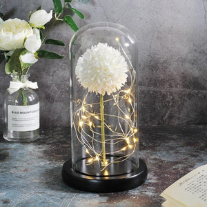 Artificial Flowers Dandelion In Glass