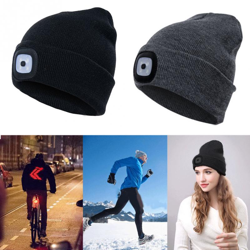 LED KNITTED WINTER BEANIE HAT