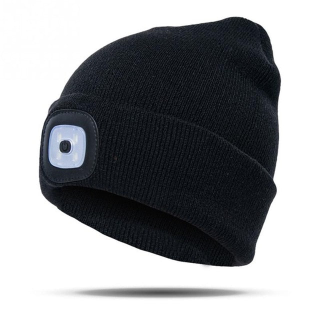 LED KNITTED WINTER BEANIE HAT