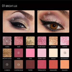 Eye Shadow 18 Colors  Waterproof Easy to Wear