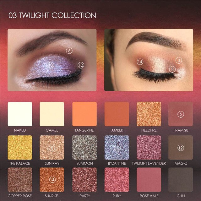 Eye Shadow 18 Colors  Waterproof Easy to Wear